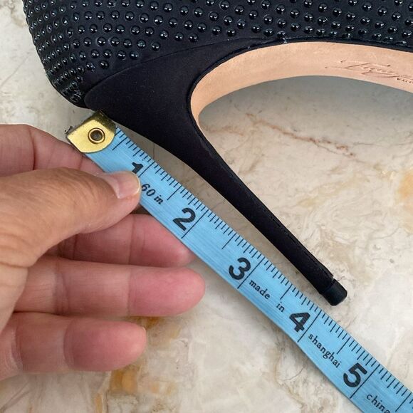 Imagine Vince Camuto Ossie Black Studded Stiletto Pumps - Picture 14 of 14